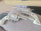 Matching Pair Vintage Texan Jr  Pistol Diecast Metal Toy Cap Gun 1950s Era
