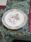 Lenox Ming 8 25    Luncheon Plates Set Of 4 Black Stamped Design Multicolor Floral