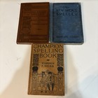 Antique Spelling Textbooks Lot Of 3 Mccall Speller Champion Normal Course Books