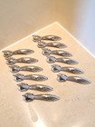 Pheasant Thanksgiving Knife Rests Holders Stailess Steel Silver Tone Set Of 12