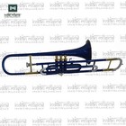 Valve Trombone Brass Musical Instrument With Mouthpiece And Hard Case 