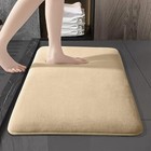 Absorbent Non-slip Soft Bath Mat Velvet Floor Pvc Non-slip Backing Universal Rug