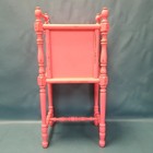 Vintage Wood Humidor Side Table Cabinet No Copper Painted Shabby Chic Pink Sew