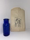 Antique Bromo-seltzer Cobalt Blue Medicine Bottle vintage Drug Store Display Bag