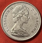 1966 Canada 50 Cents- Vintage Silver Coin