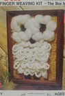 Vintage Box Loom Easy Finger Weaving Kit - Snow Owl 8 X 10  New Weaving World