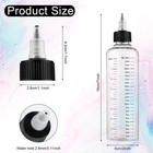 Wllhyf 2 Pack Applicator Bottles For Hair  8 5 Ounce Plastic Hair Oil Clear 