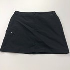 Eddie Bauer 12  fits 34w  Trek Trail Nylon Skirt Skort 2 5  Shorts Black