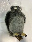 Hansa Plush Intl Dark Gray Owl  Stuffed Toy Portraits Of Nature Handcrafted New