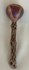 M Acres Vintage Hand Painted carving Gourd Rattle Cholla Cactus Handle  12 