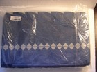 Young Living - Picnic Blanket Geometric Printed - Blue 50  X 60  - New  Sealed
