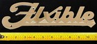 Flxible Brand New Old Stock Part Bus Truck Sign Emblem Via Ac Transit Collection