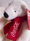 Nwt Coca-cola Plush Polar Bear Stuffed Soft Red Scarf 2013 Christmas Winter Gift