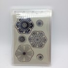 New Stampin  Up  Mixed Bunch Floral Medallions Unmounted Rubber Stamps Set Of 6