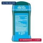 Degree Men Antiperspirant Deodorant  Cool Rush  Twin Pack  2 7 Oz