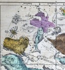 1835 Burritt Celestial Star Map Autumn Fall Cetus Andromeda Aquarius Pegasus Ram