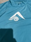 Kanu Surf Rash Guard Swim Shirt Mens Large Turquoise Blue Long Sleeve New  3 