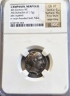 Campania Neapolis Man-bull Didrachm Ngc Ch Vf Fine Style Ancient