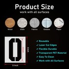 4 Inch Reusable Number Stencils Set 0-9 Plastic Stencil 4 Inch  Black 