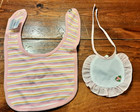 Assorted Baby Doll Bedding Lot Blankets Pillow Bibs Bonnet Changing Mat