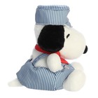 Aurora Peanuts Palm Pals Train Engineer Snoopy Blue 5 Inch Plush Stuffed Animal