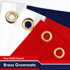 New G128 American Flag 5-pack 3x5 Ft Printed 150d Polyester  4 Corner Grommets