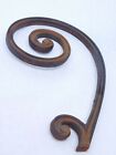 Vintage Pediment Cast Iron Scroll Curve Spiral Wall Decor Art Panel 13  Si
