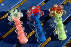 5  Thick Glass Tobacco Hand Pipe Bong Hookah Random Selection Free Shipping