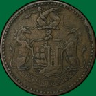 1811 Bristol George Iii One Penny Token Conder Very Fine Vf Coin  33779
