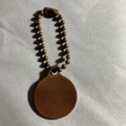 Vintage Copper Yellowstone National Park Key Chain Fob Token Souvenir