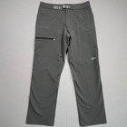 Rei Co-op Activator V2 Soft Shell Pants Belted Straight Leg Gray Mens 34x30 Read