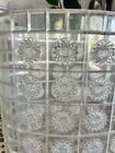 Vintage Mcm Clear Lucite Acrylic Trash Can Atomic Starburst