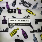 Fore Fathers Golf Polo Shirt Mens 3xl White 2024 Liquor Bottles Golf Print 0684