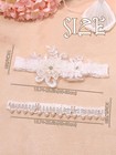 Wedding Garter For Bride Lace Bridal Set Rhinestone Leg Belt