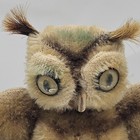 Steiff Vintage German Mohair Owl Stuffed Animal Germany Wool 59  41  Button Tag