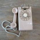 Western Electric Bell System Peach Beige Rotary Dial Wall Telephone