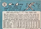 1965 Topps Max Alvis Auto Card  185 Cleveland Indians Vintage Baseball Signed 