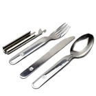 Genuine Hungarian Army Cutlery Set 4 Pcs Eating Utensils Military Flatware New