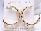 Kendra Scott June Mix 14k Gold Over Brass Statement Hoop Earrings - Coral Orange
