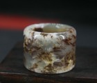 2 5 Cm China Antique Old Jade Ring Natural Jade Ring Thumb Ring