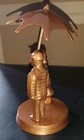 Vintage Brass Couple Under Umbrella Figurine-made In India