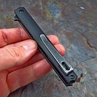 Vortek Calhoun Black G10 Slim Executive Gentleman s Folding Blade Pocket Knife