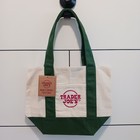 Trader Joe s Nwt Ltd Ed Mini Canvas Collectible Tote  In Hand  Nat hunter Green 