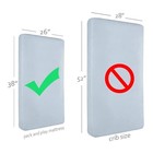 Waterproof Pack And Play Mattress Pad Sheets Fitted  cover 39x27 Inch 1 White