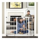 Baby Safety Gate Extra Tall Walk Thru Pet Fence Indoor Security Dog Door Wide
