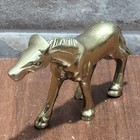 Vintage Small Solid Brass Horse Figurine Standing Walking Pose