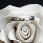 4mm Sterling Silver 925 Hawaiian Plumeria Scroll Band Ring Size 1 - 12