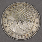 1912 H Nicaragua Silver 1 Cordoba