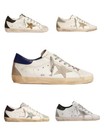 Women men Golden Shoes Star Goose Sneakers Cowhide White Vintage Style Casual