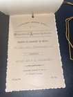 Rare 50th Annual Emerald Dance Assoc Dance Card 1888  Brooklyn Academy Of Music